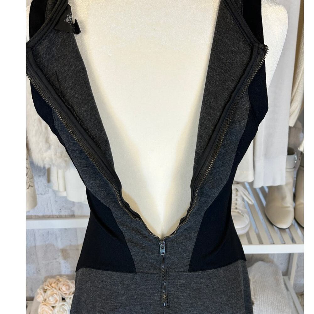 Mossimo Women's Size XS Black & Gray Colorblock Fit & Flare Skater Dress #0213 - Picture 6 of 8